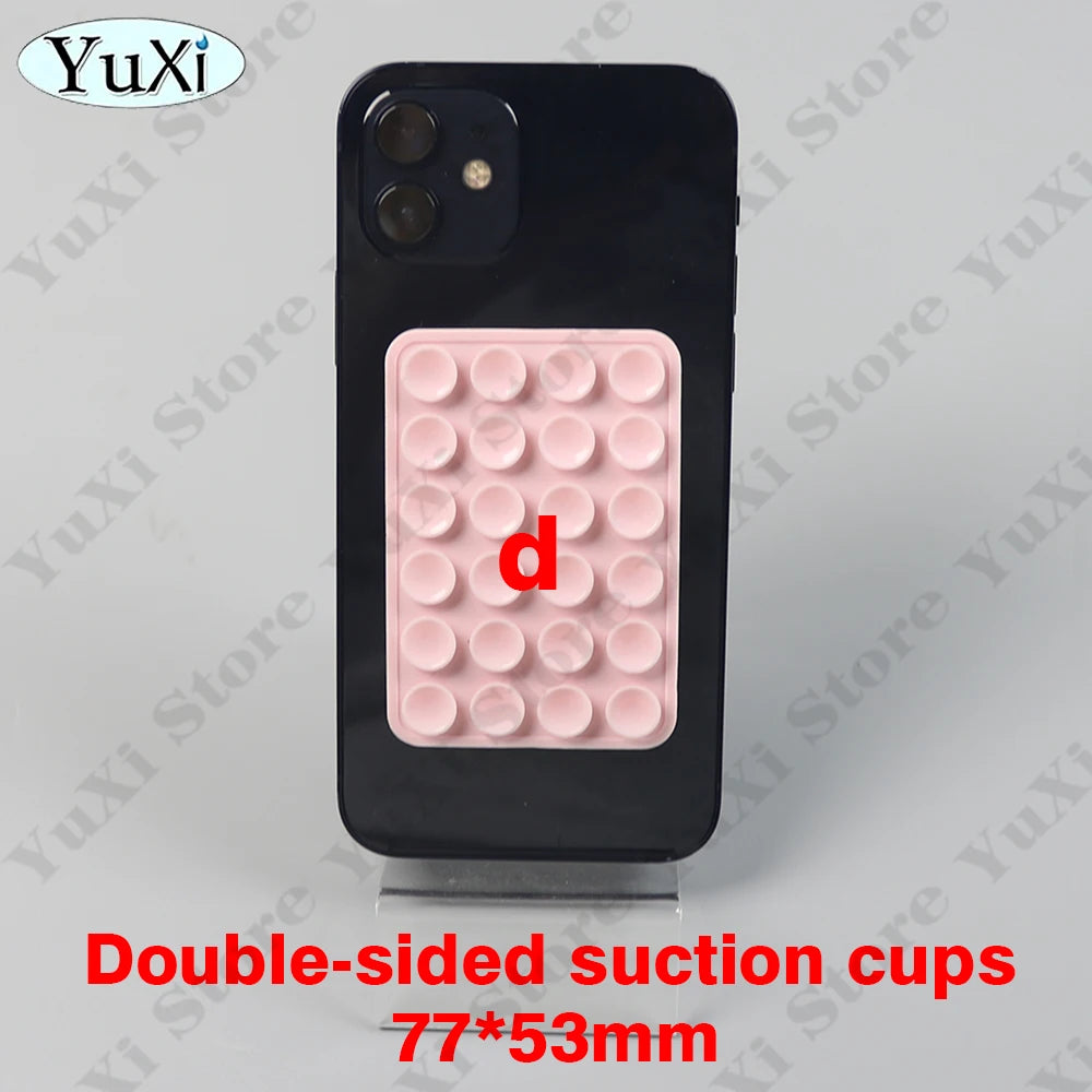YuXi 5in1 Silikon Vantuz Seti – Tek & Çift Taraflı, Telefon Tutucu, Duvar & Masa Sabitleme