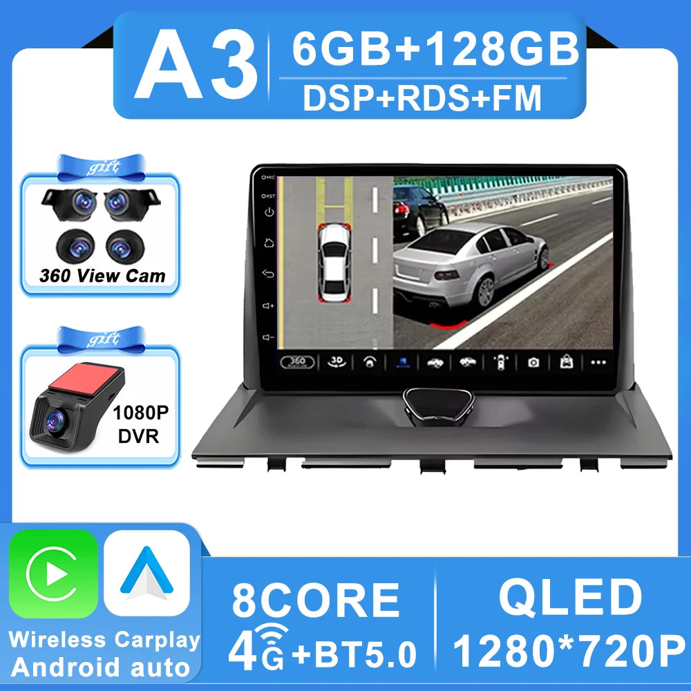 Car Radio Carplay For Peugeot Expert 2 G9 For Citroen Jumpy For Fiat Scudo For Toyota Proace 2007-2017 Navigation GPS No 2din 4G