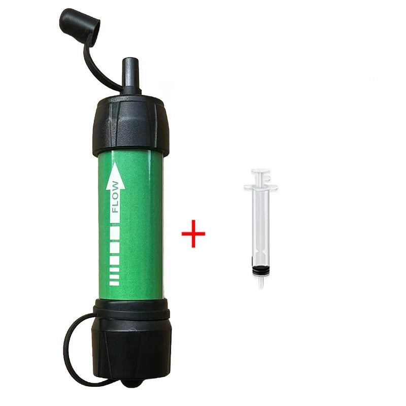 Tragbarer Notfall-Wasserfilter – Schnelle Reinigung für Wanderungen und Camping, sicher für natürliche Wasserquellen