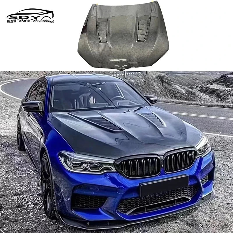 F90 M5 G30 High Quality Carbon Fiber MBJ Style Engine Bonnet Engine Hood for  5 Series F90 M5 G30 G38