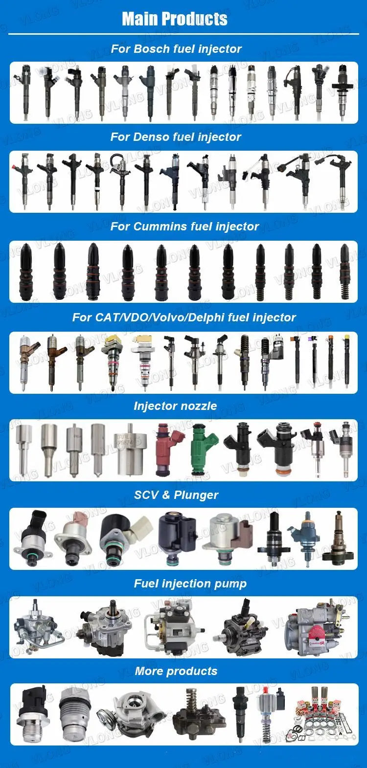 Durable Diesel Common Rail Injector For MAN TGL TGM D0834 Temsa Opalin D0836 Fuel Injector 0986435562 0 445 120 147 0445120147