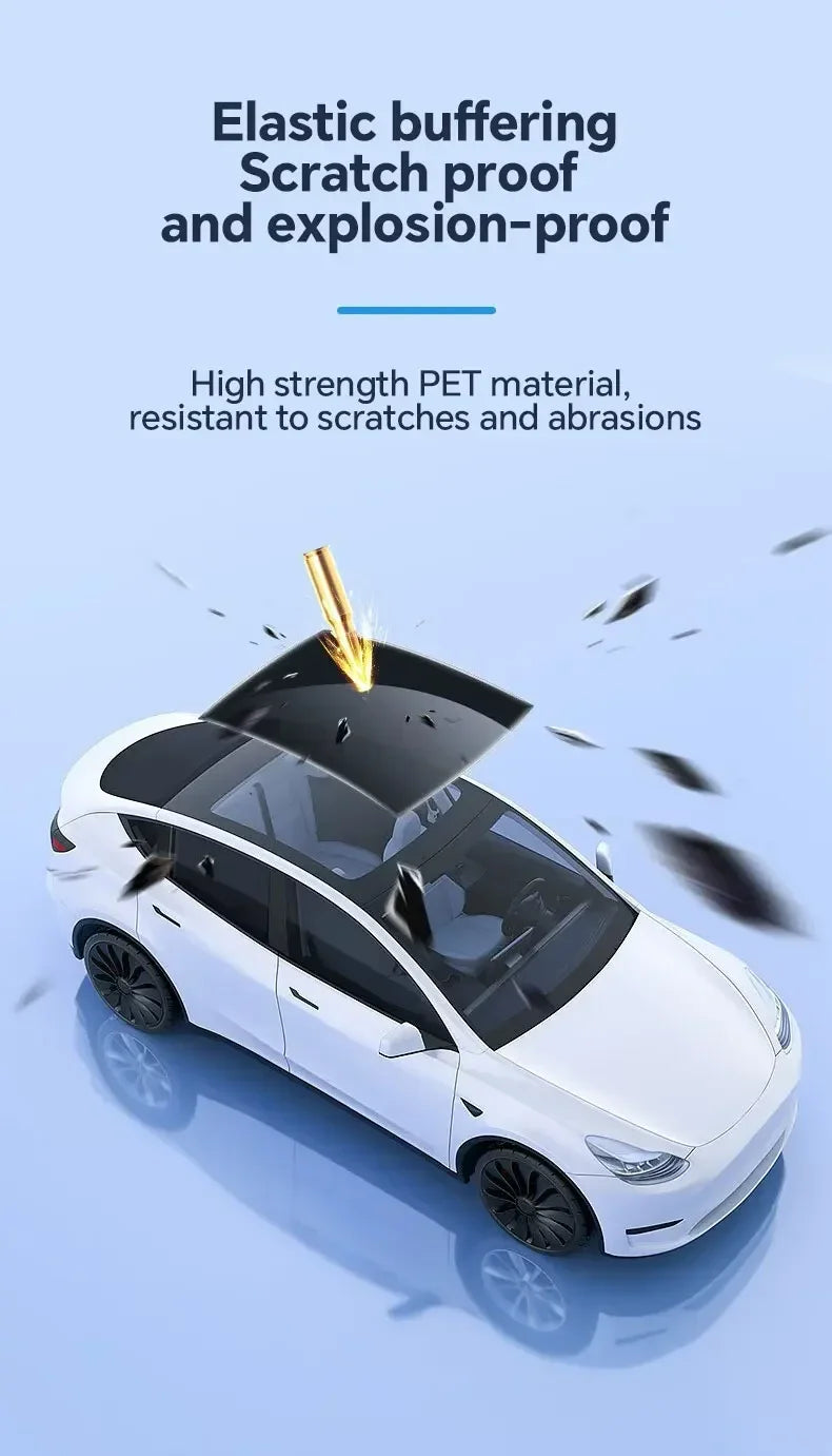 For Tesla Model 3 UP Pre-cut Window Privacy Tint Film One Way Solar UV Protector Heat Rejection Car Glass Sticker Summer
