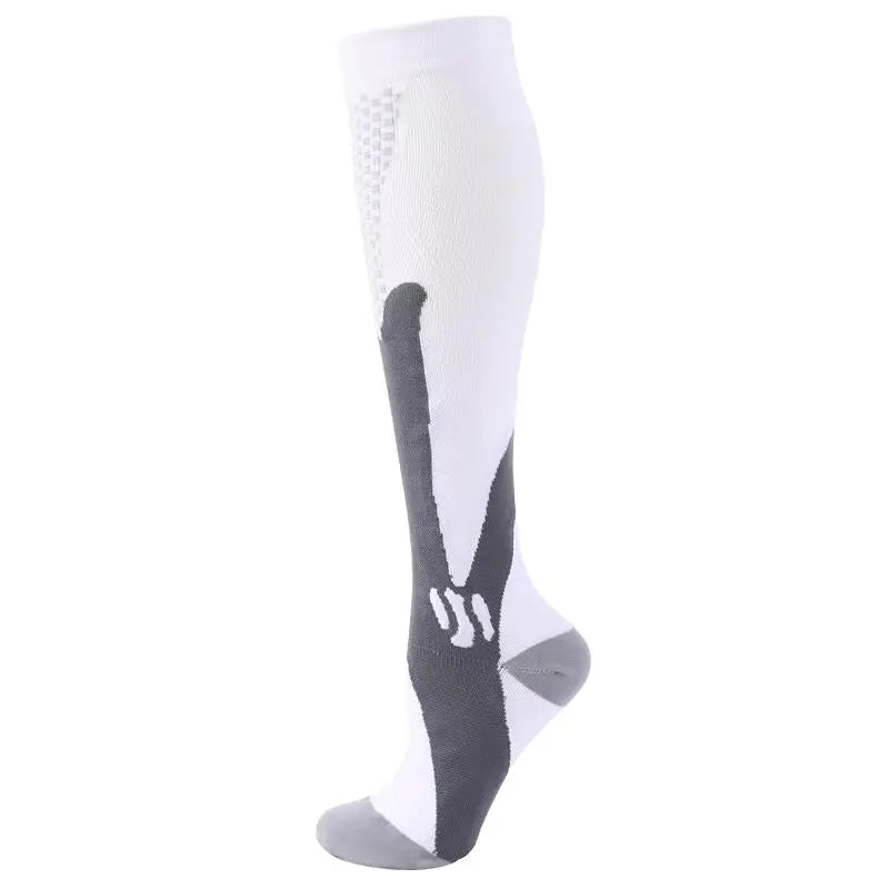 12 Colors Compression Socks For Football Anti Fatigue Pain Relief Men Women 20-30 Mmhg Running Socks Fit For Sport Socks