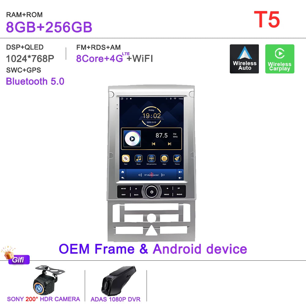 Android 16 9.7 inch Car Radio For Peugeot 407 2004-2008 Multimedia Video Player Navigation GPS Stereo Touch Screen Carplay dvd