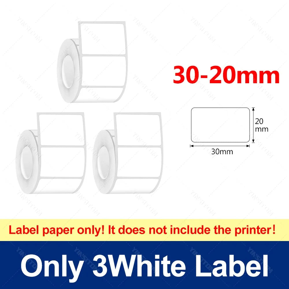YINSITOM 20-50mm Mini Taşınabilir Termal Yazıcı - Bluetooth, Barkod, Çok Fonksiyonlu Etiket Makinesi, Android/iOS Uyumlu