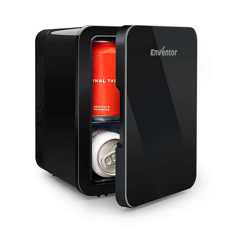 Enventor 4L Mini Buzdolabı - Taşınabilir, Araba/Kamp, Cilt Bakımı, Soğutucu ve Isıtıcı, Yaz Seyahati