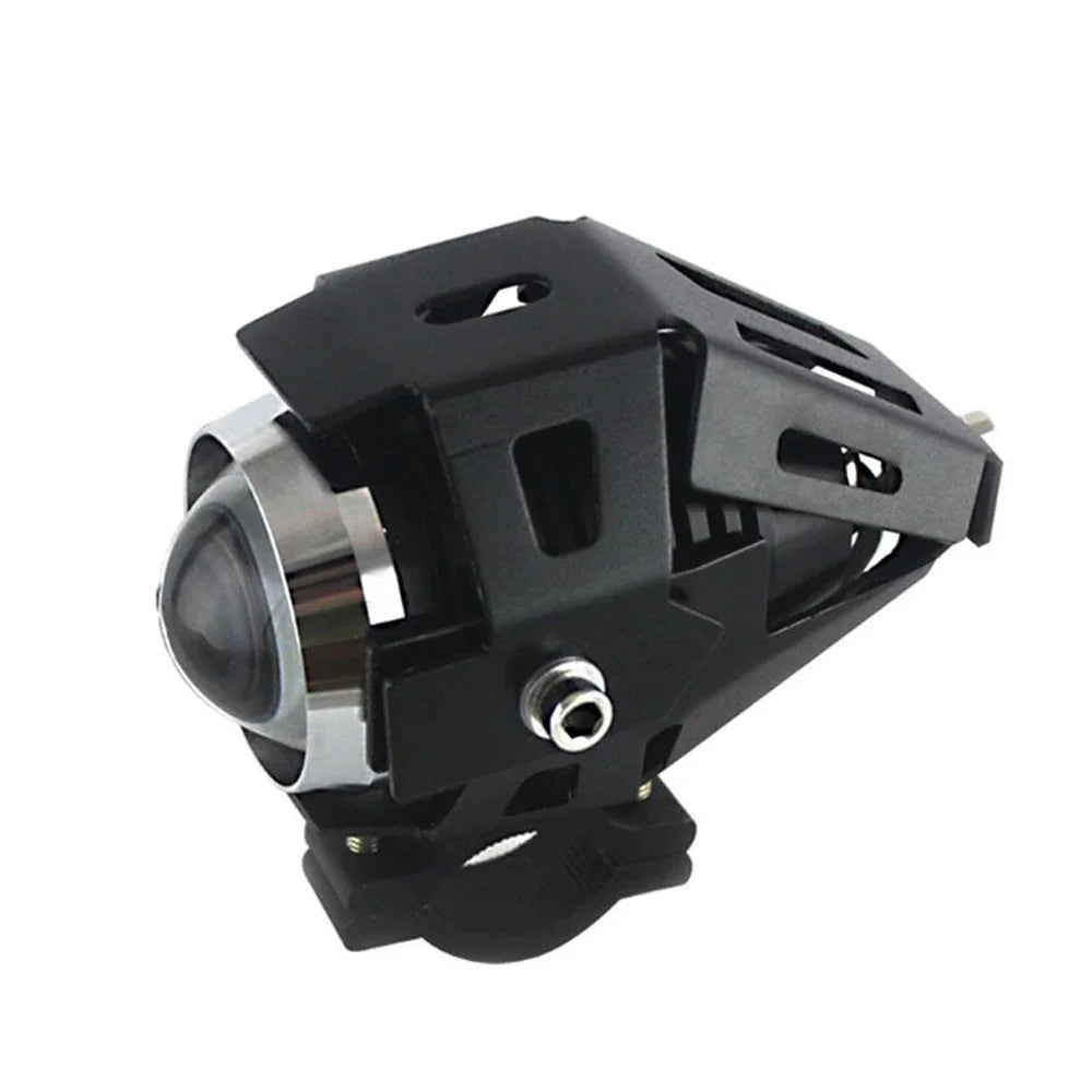 Motorcycle Headlight Fog Lights Super Bright Abgle Eyes Additional Spotlights U7 LED Driving Fog Spot Light with Switch 12V