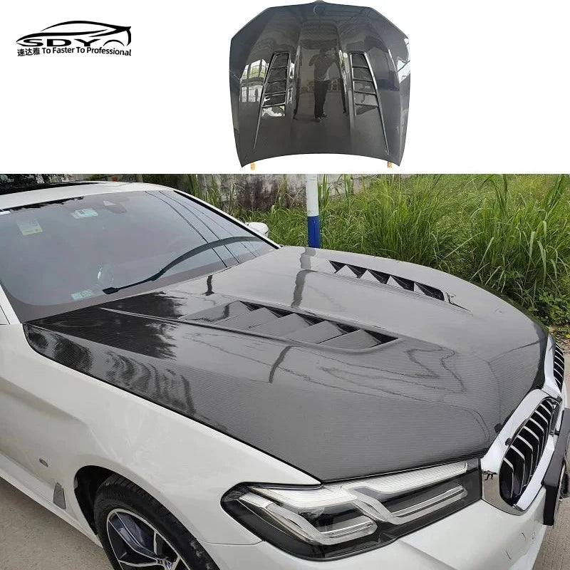 F90 M5 G30 High Quality Carbon Fiber MBJ Style Engine Bonnet Engine Hood for  5 Series F90 M5 G30 G38