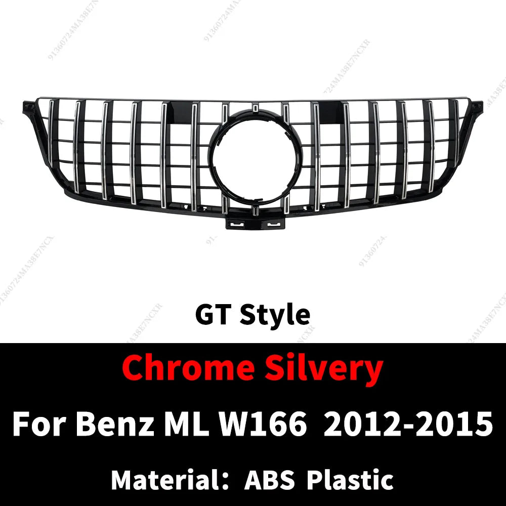 Front Inlet Grille Mask Grid Grill Sport Tuning Mesh Body Kit For Mercedes 2012-2015 Benz ML W166 Like ML320 ML350 ML400 Style