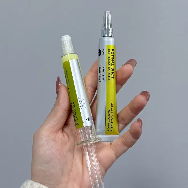 Retinol & Panthenol %1 Göz Kremi ve Serum Seti – C Vitamini, Nemlendirici, Sıkılaştırıcı, Halka ve İnce Çizgi Bakımı