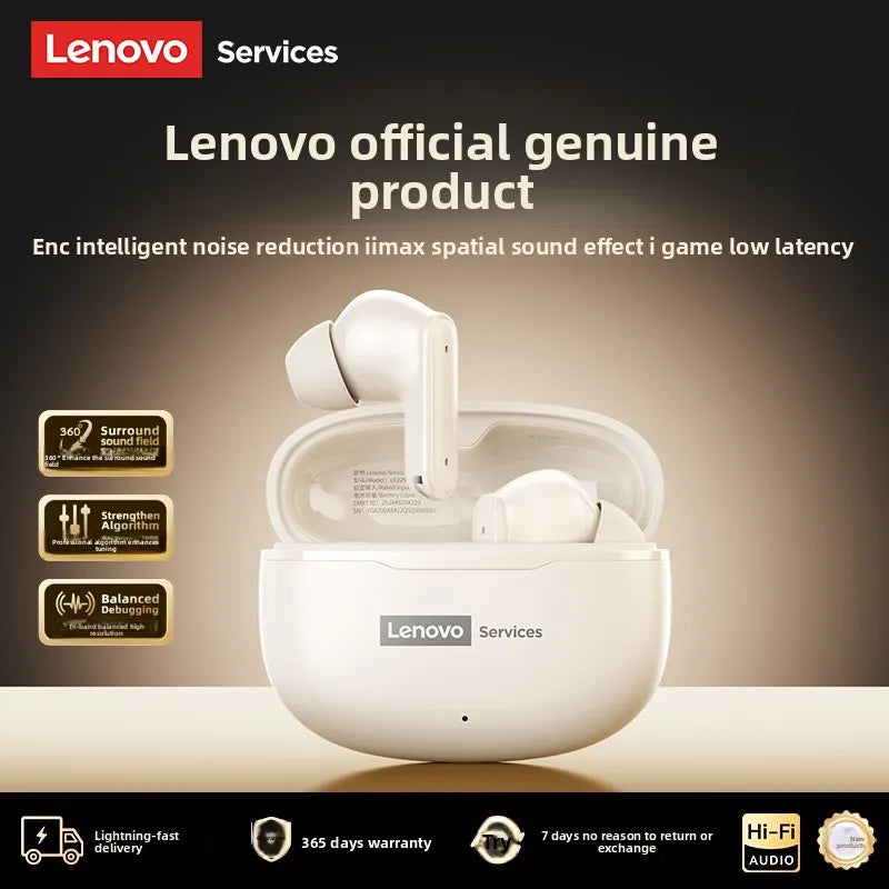 Lenovo LE229 TWS Bluetooth Kulaklık – Gerçek Kablosuz, Mikrofon, Hi-Fi Ses, Su Geçirmez