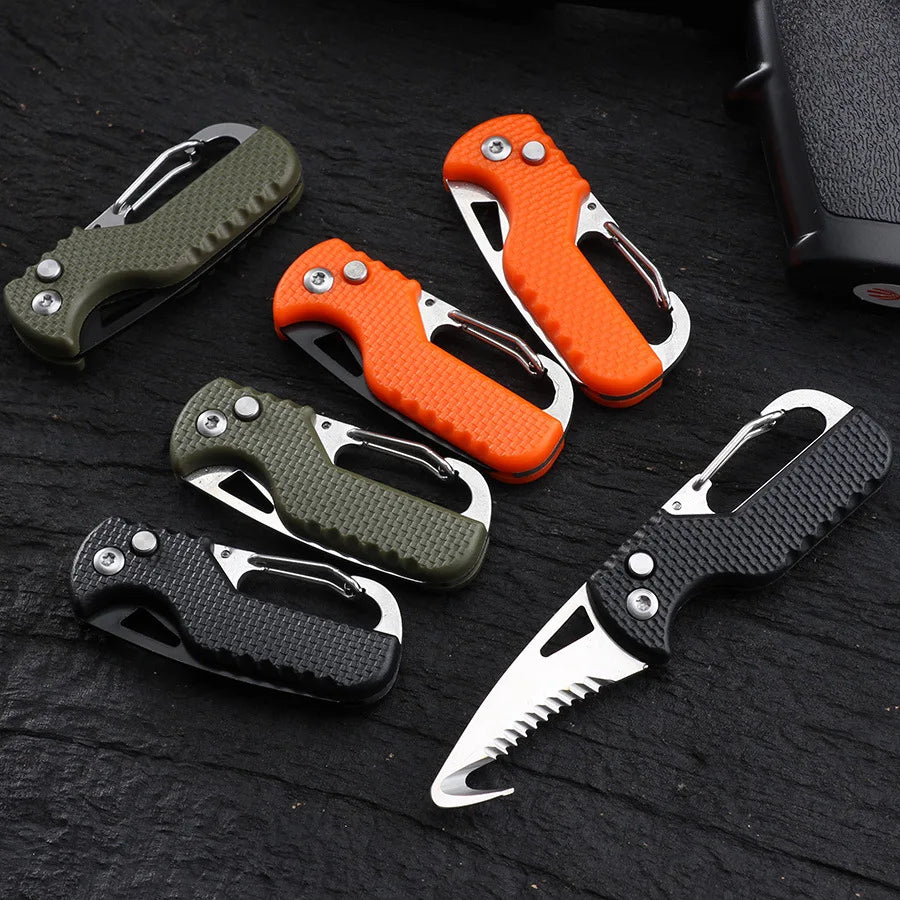 Katlanır Çakı Anahtarlık – Outdoor Kamp, Kargo Açma, Hayatta Kalma Aracı
