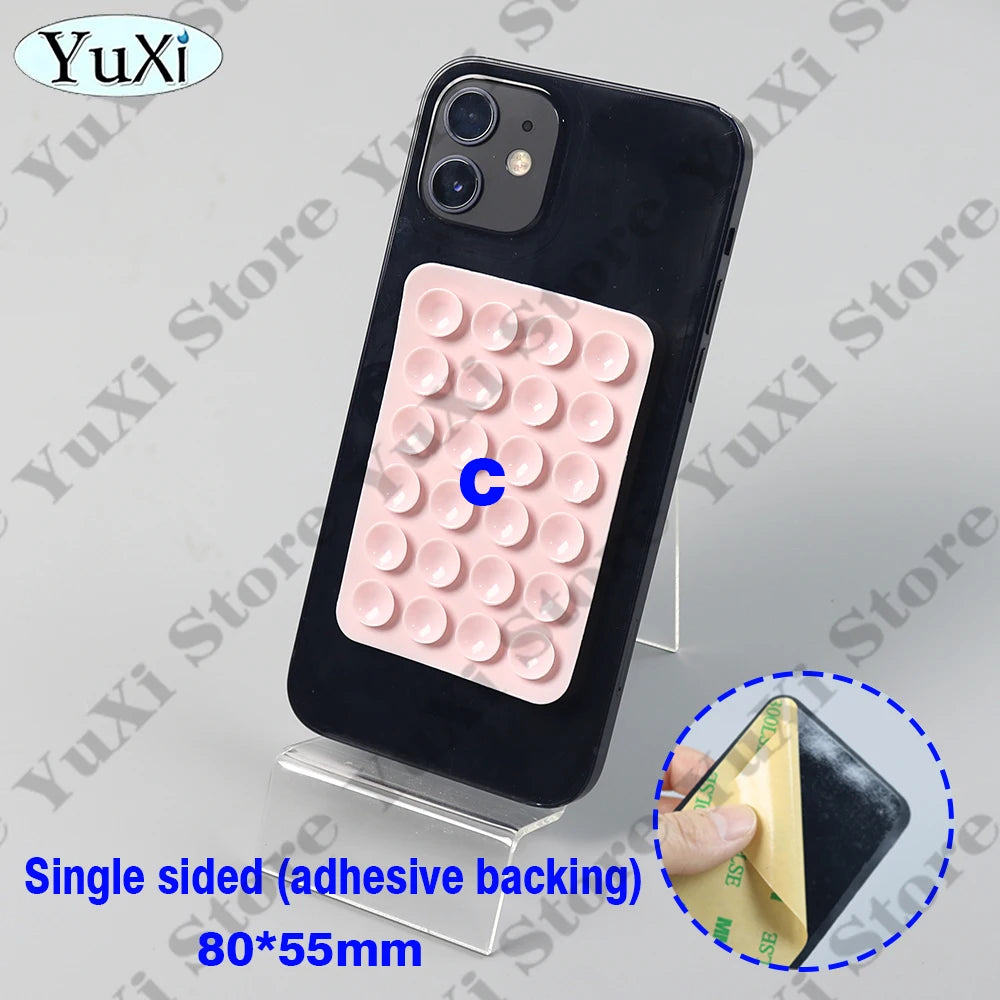 YuXi 5in1 Silikon Vantuz Seti – Tek & Çift Taraflı, Telefon Tutucu, Duvar & Masa Sabitleme