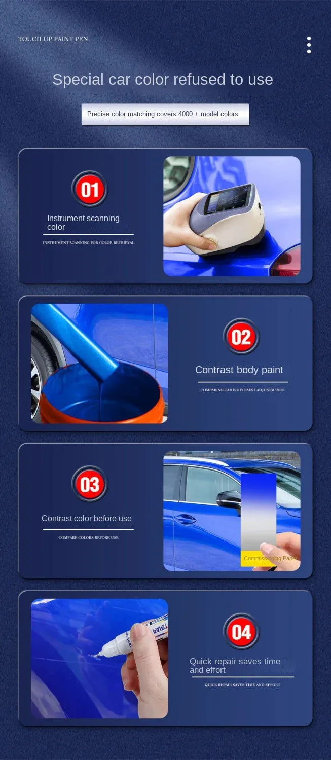 For Hyundai Accent MC RB HY XP 2000-2025 Paint Repair Pen Touch Up Scratch Remover DIY Auto Accessories Black White Blue Silver