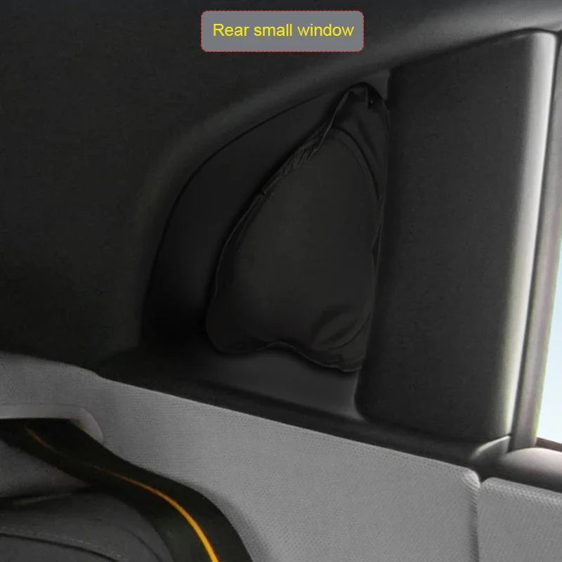 Car Black Window Privacy Sunshade Anti-UV Heat Insulation For POLESTAR 4 2023-Present Auto Protect Cover Interior Accessory