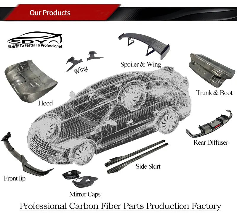 F90 M5 G30 High Quality Carbon Fiber MBJ Style Engine Bonnet Engine Hood for  5 Series F90 M5 G30 G38