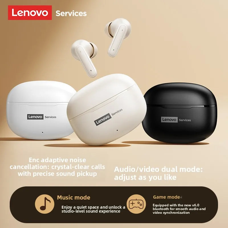 Lenovo LE229 TWS Bluetooth Kulaklık – Gerçek Kablosuz, Mikrofon, Hi-Fi Ses, Su Geçirmez