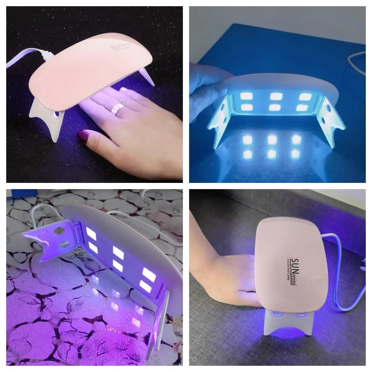Mini UV LED Tırnak Kurutma Lambası 6W – Taşınabilir Jel Oje Kurutucu, 45s/60s Zamanlayıcı, USB Bağlantılı