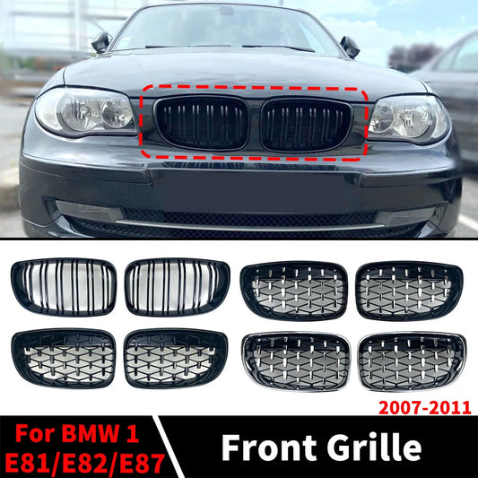 Front Inlet Grille Bumper Grill Tuning Accessories For BMW 1 Series E81 E87 E82 E88 2007-2011 like 120i 120d 130i 135i Coupe