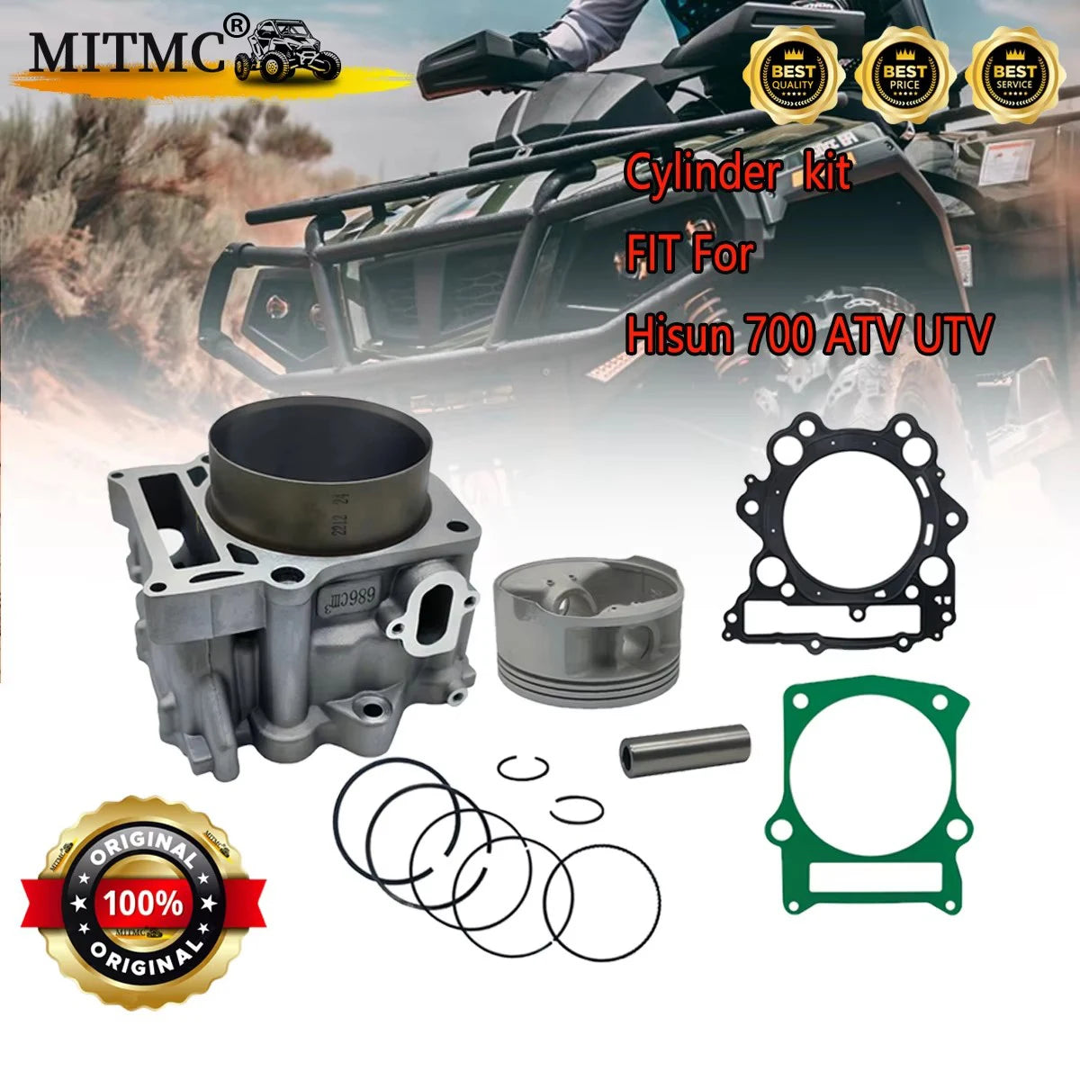 MITMC Cylinder Piston Gasket Rings Kit  For HISUN 700 HS700 ATV UTV Parts QUAD GO KART 12100-007-0100  P0070001211A0000