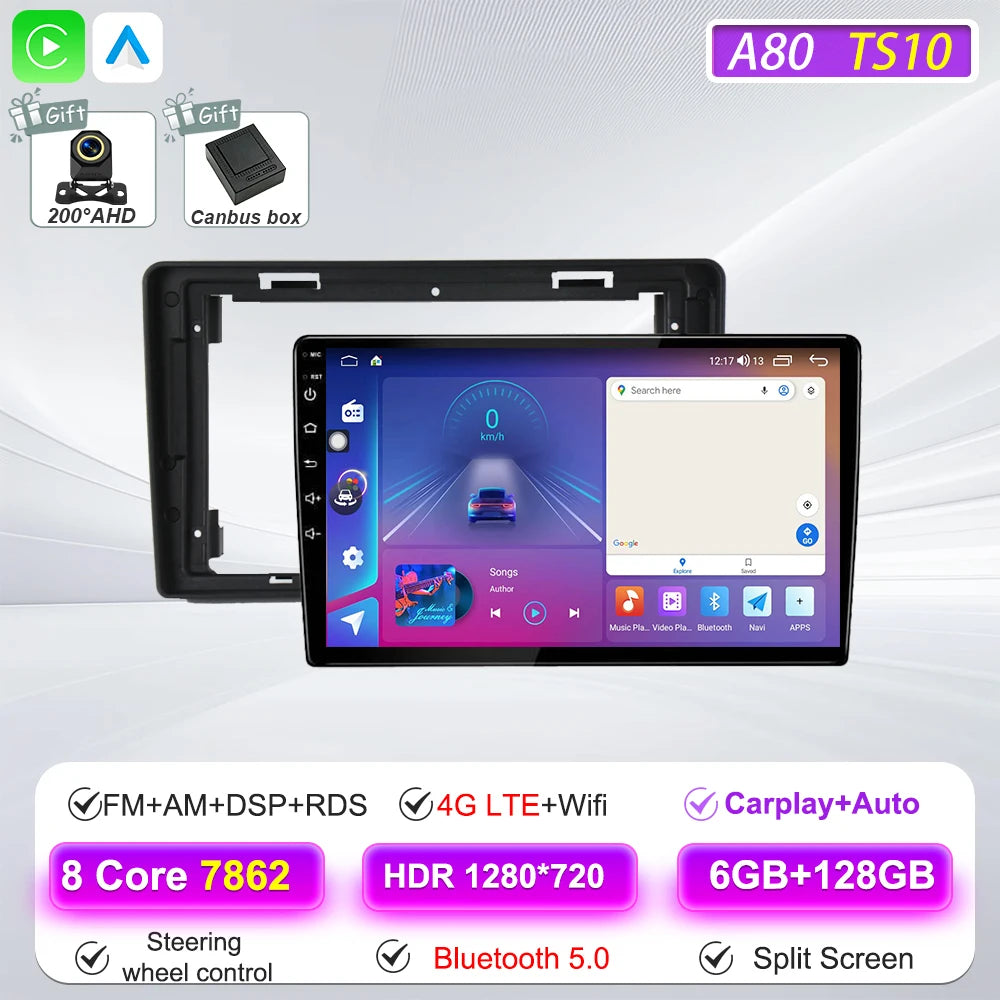 Car Multimedia Radio Player For Citroen Berlingo B9 Peugeot Partner 2008 - 2019 Carplay Auto Navigation GPS Stereo Android 16 BT