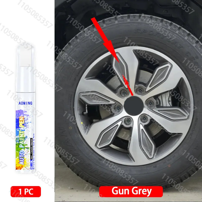 For JAC car wheel scratches repair pen Matte black dark gun gray silver black multiple colors Paint Repair Pen