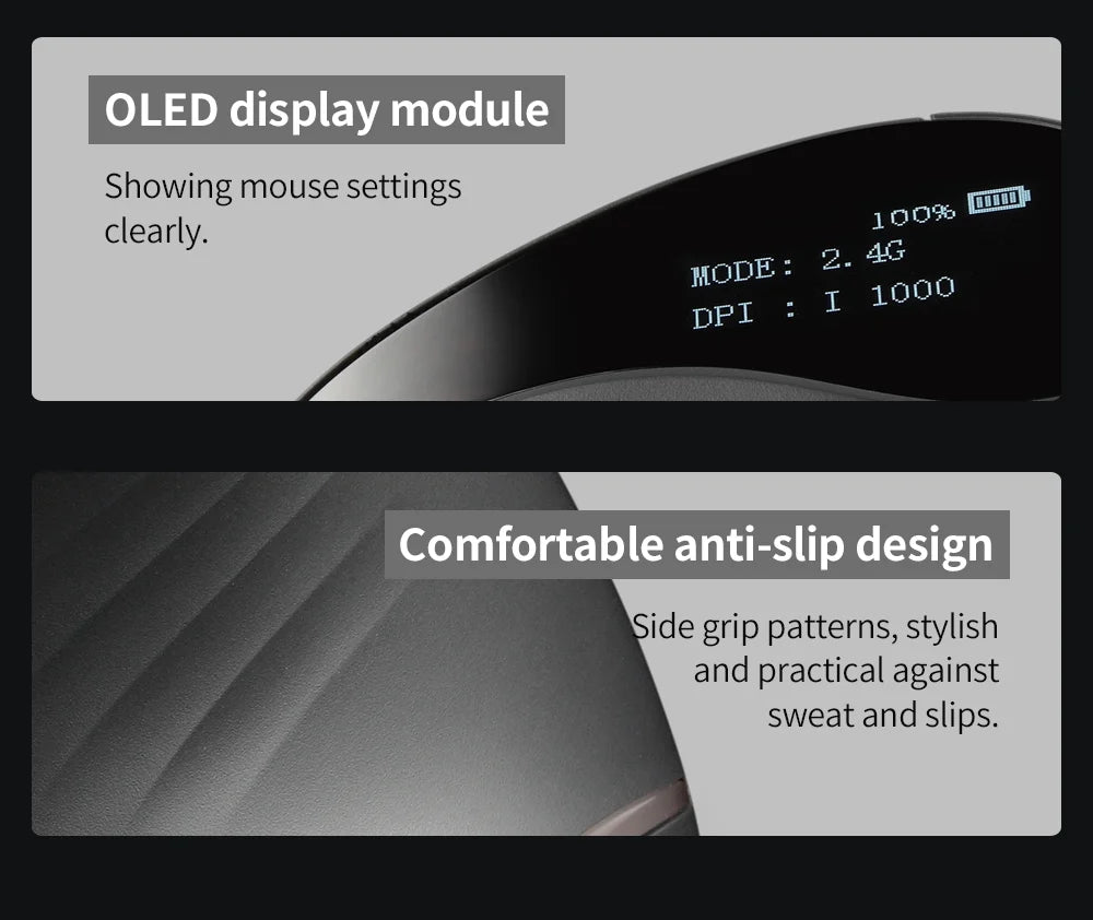 Lefon 2.4G Ergonomik Şarj Edilebilir Kablosuz Dikey Mouse - PC, Laptop ve MacOS Uyumlu (F35C/F35B/F35)