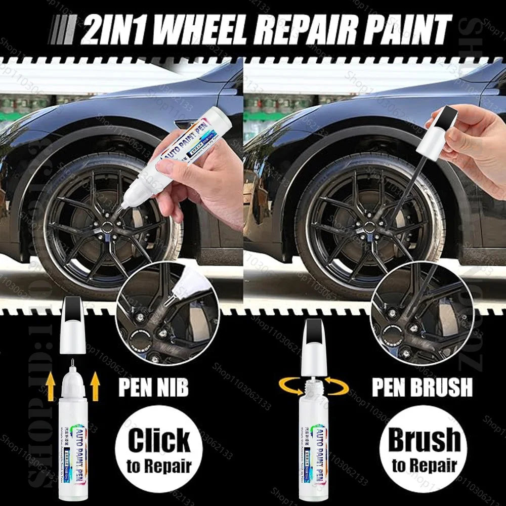 For ZEEKR X Touch Up Paint Wheel Repair Kit Quick And Easy Wheel Scratch Repair Rim Paint For Car Wheel Repair Grey Silver Black