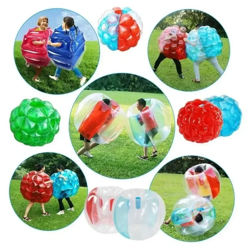 Inflatable Sumo Ball Wearable Human Hamster Ball Inflatable Body Bubble Ball for Adults Kids Outdoor Team Sports Bumper Fun