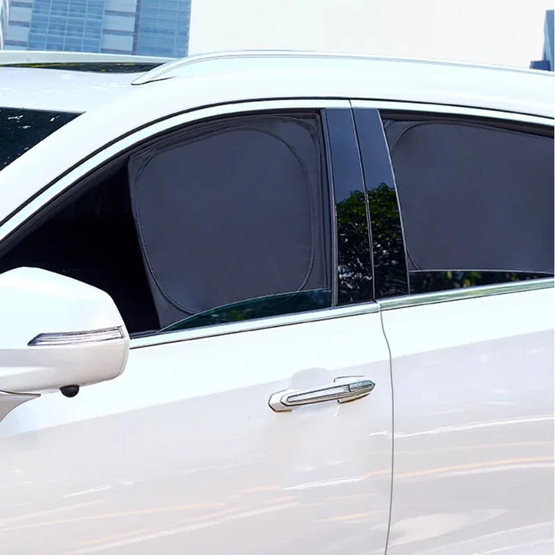 Car Black Window Privacy Sunshade Anti-UV Heat Insulation For POLESTAR 4 2023-Present Auto Protect Cover Interior Accessory