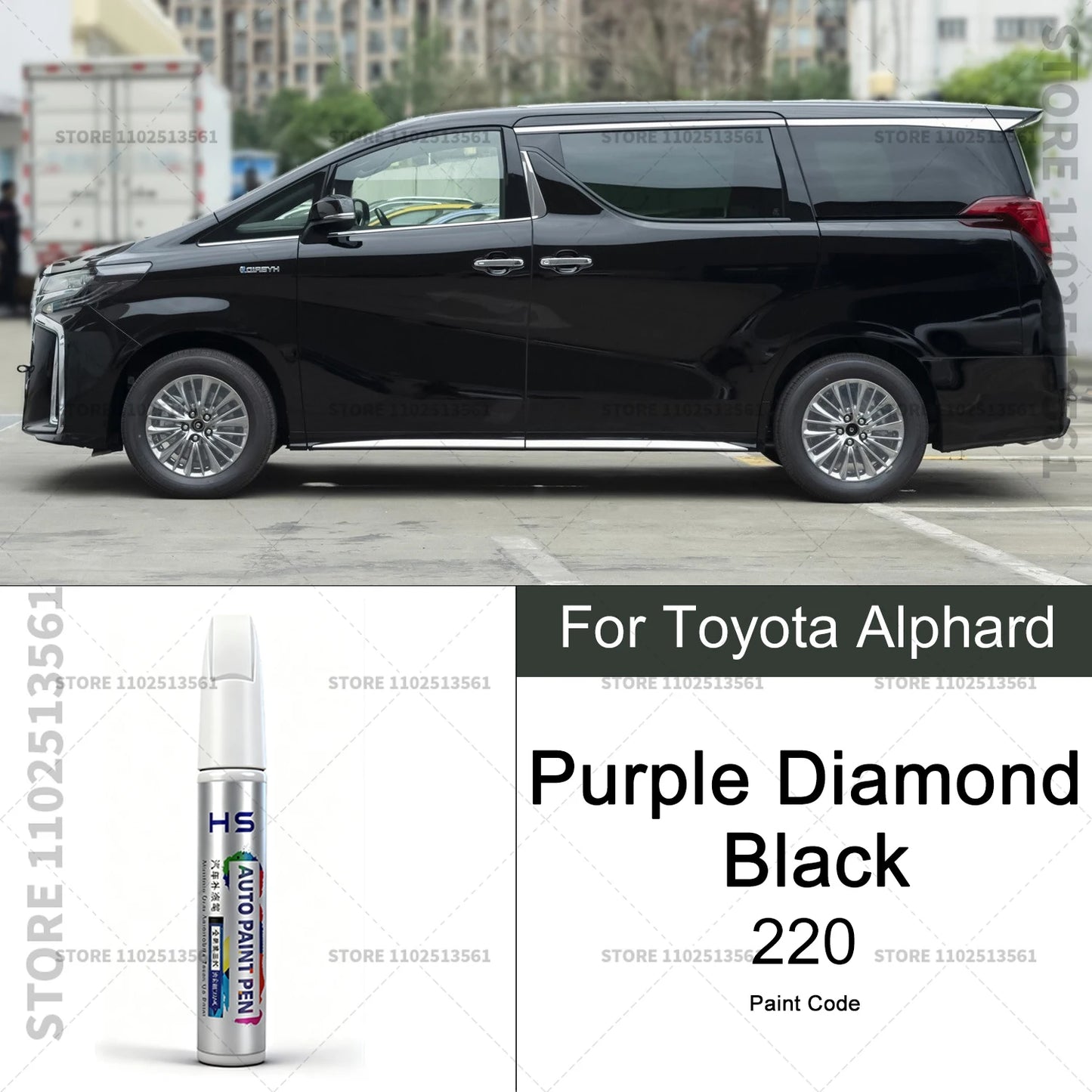 Car Paint Repair Pen Touch Up Scratch Remover DIY Auto Accessories For Toyota Alphard White W09 066 090 Silver 1G6 Black 220