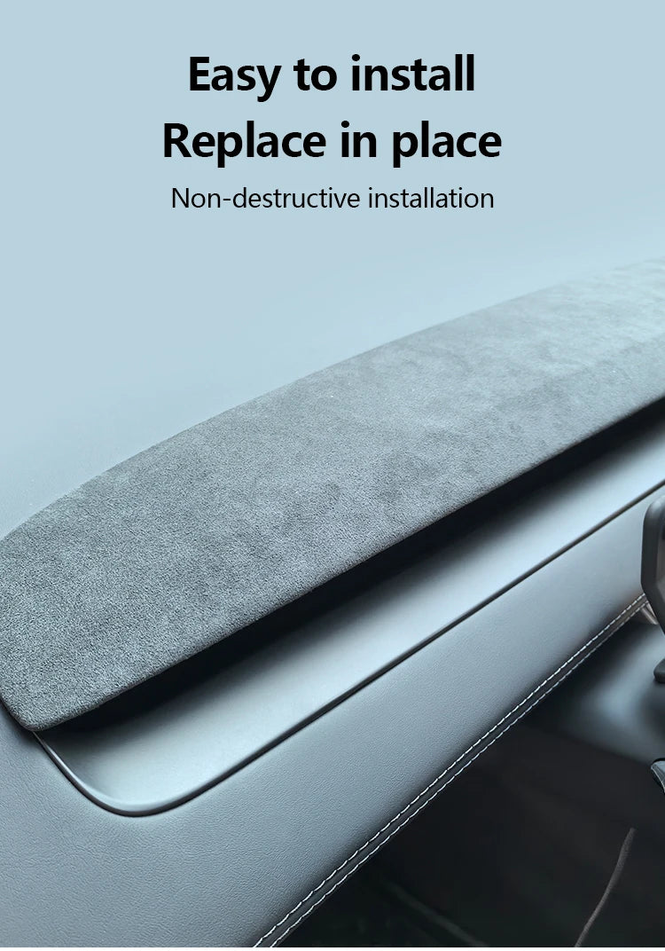 Instrument Panel Trim Strip For Tesla Model Y Juniper 2025 Model 3 Highland 2024-2025 ABS Dashboard Decoration Cover Accessories