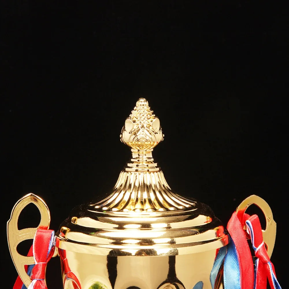 Sports Games Gold Trophy Awards Champion with Lid Winner Award Trophy Toy School Rewarding Supply Competition Soccer