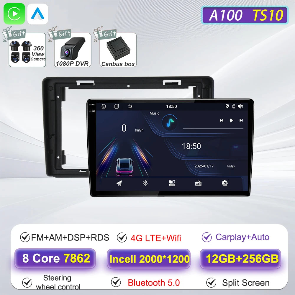 Car Multimedia Radio Player For Citroen Berlingo B9 Peugeot Partner 2008 - 2019 Carplay Auto Navigation GPS Stereo Android 16 BT