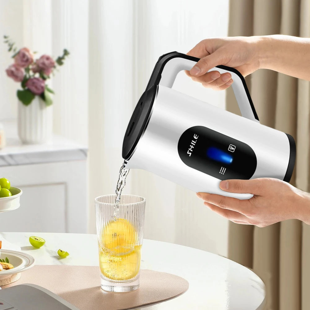 2.2L Paslanmaz Çelik Elektrikli Su Isıtıcı - Dijital Gösterge, Otomatik Kapanma, 1500W Hızlı Kayış, Çay ve Kahve İçin