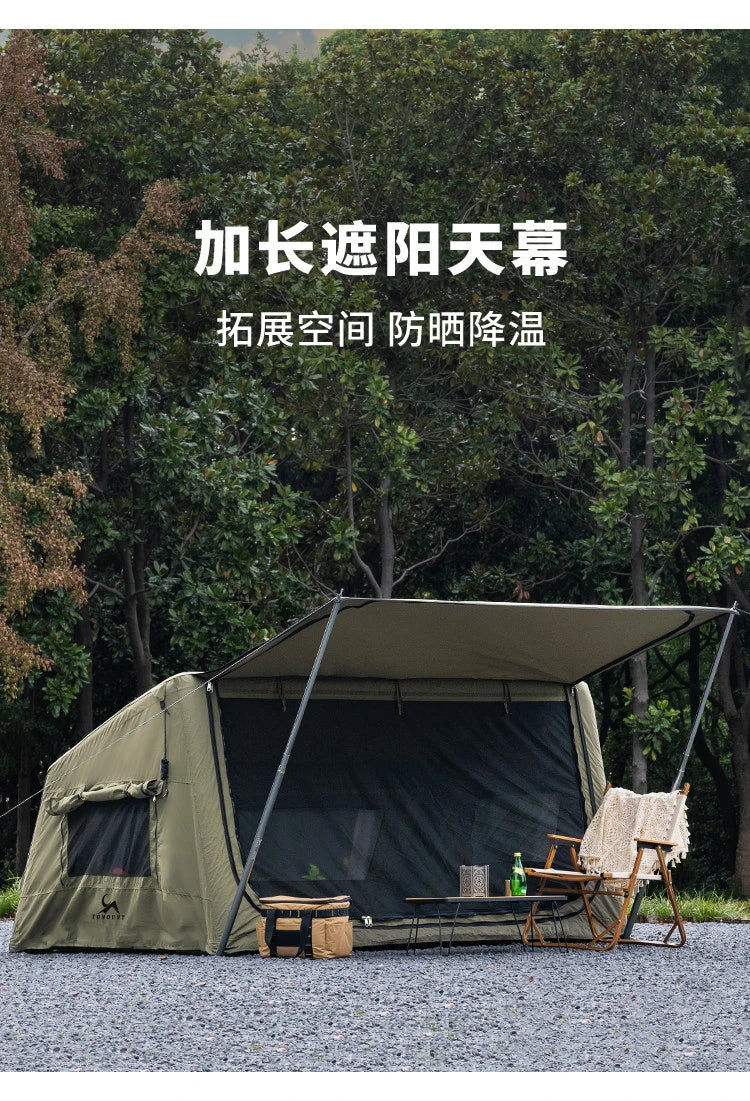 Automatic Inflatable Camping Tent Waterproof Flame Retardant Cotton Sleep Pod For Outdoor Hiking Picnic Party
