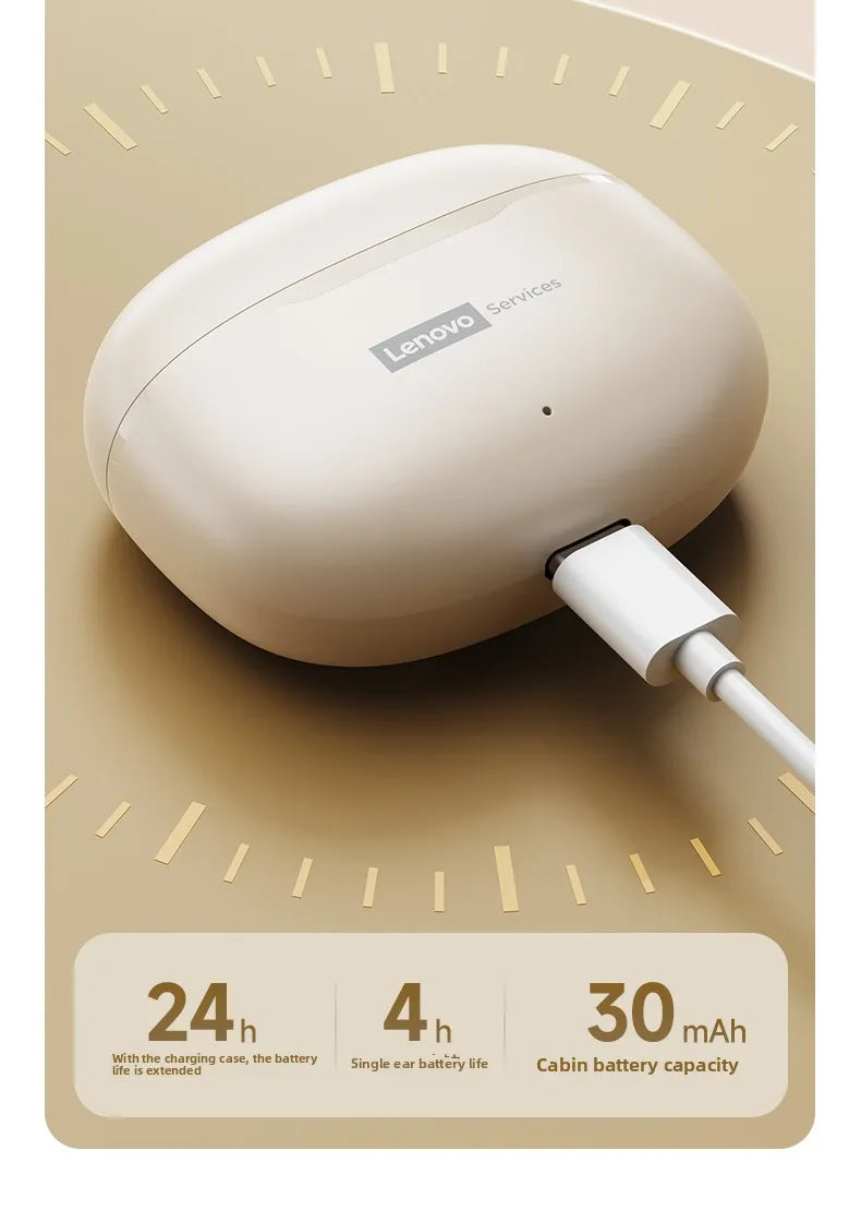 Lenovo LE229 TWS Bluetooth Kulaklık – Gerçek Kablosuz, Mikrofon, Hi-Fi Ses, Su Geçirmez