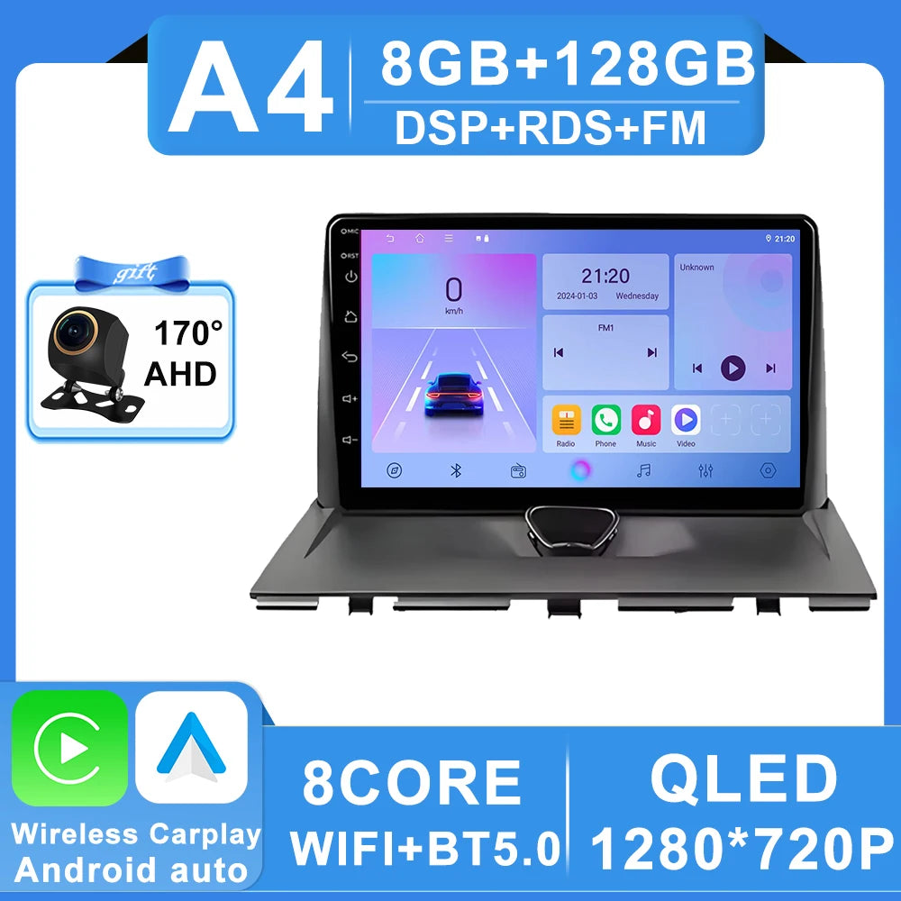 Car Radio Carplay For Peugeot Expert 2 G9 For Citroen Jumpy For Fiat Scudo For Toyota Proace 2007-2017 Navigation GPS No 2din 4G