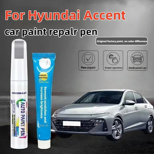 For Hyundai Accent MC RB HY XP 2000-2025 Paint Repair Pen Touch Up Scratch Remover DIY Auto Accessories Black White Blue Silver