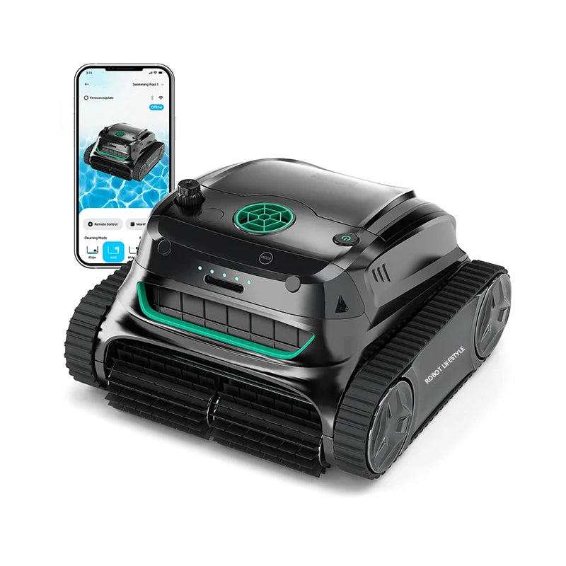 Pool Vacuum Cleaner with 18m Floating Cable Robot Swimming Pools Cleaning Machine WY350 Brushless Motor
