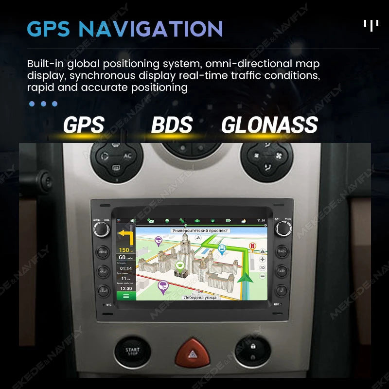 MEKEDE 7'' 9'' CarPlay Android Auto Araç Teybi - Renault Megane 2 2002-2009 Uyumlu Akıllı Multimedya Sistemi