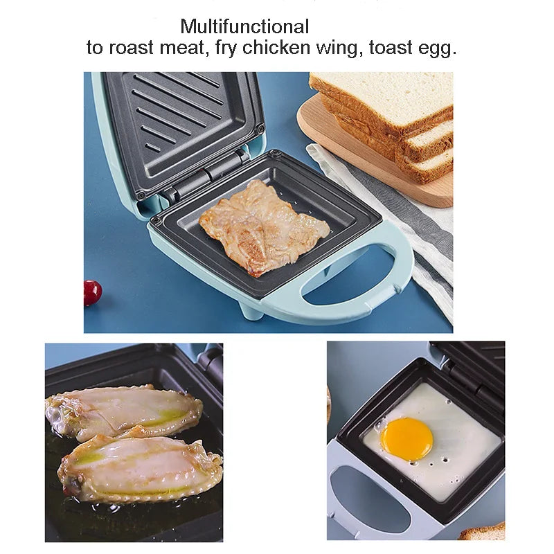Çok Fonksiyonlu Sandöviç Makinesi - Hızlı Isınan Tost Makinesi, Elektrikli Pişirme Tenceresi, Et Kızartma ve Omlet