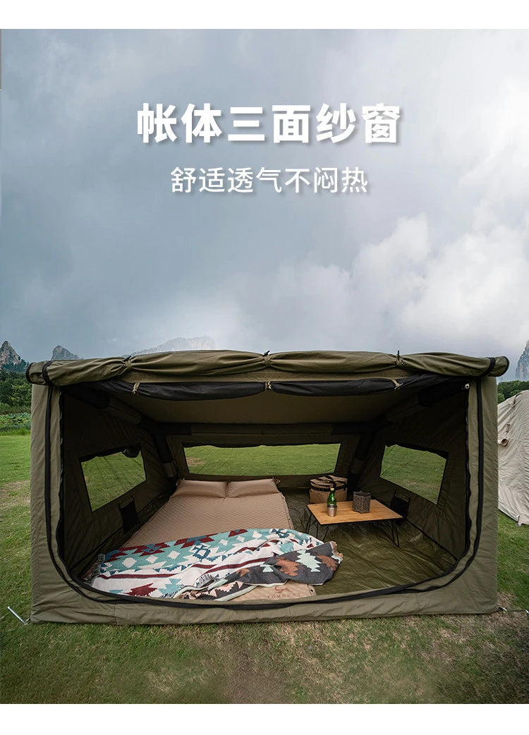 Automatic Inflatable Camping Tent Waterproof Flame Retardant Cotton Sleep Pod For Outdoor Hiking Picnic Party
