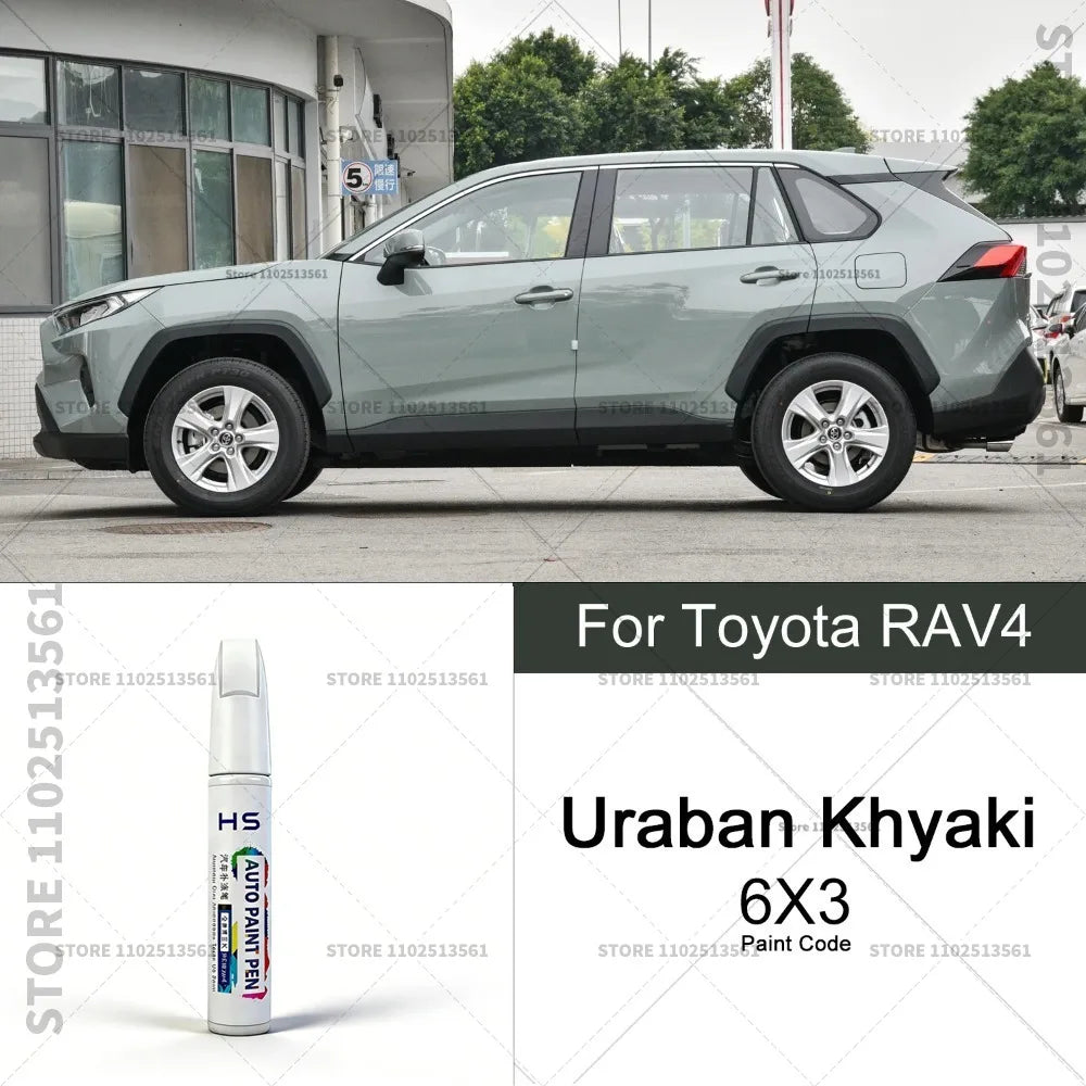 For Toyota RAV4 Car Paint Repair Pen Restores Original Factory Paint Finish Blue 8X8 White 070 Red Black 209 Uraban Khyaki Gray