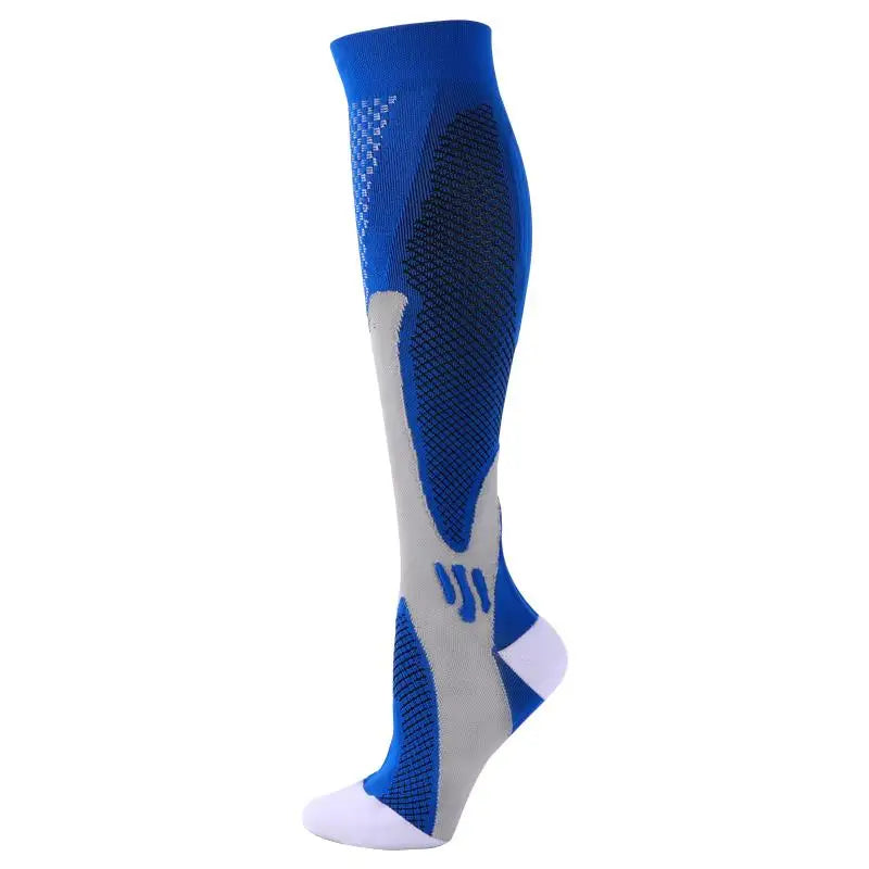 12 Colors Compression Socks For Football Anti Fatigue Pain Relief Men Women 20-30 Mmhg Running Socks Fit For Sport Socks