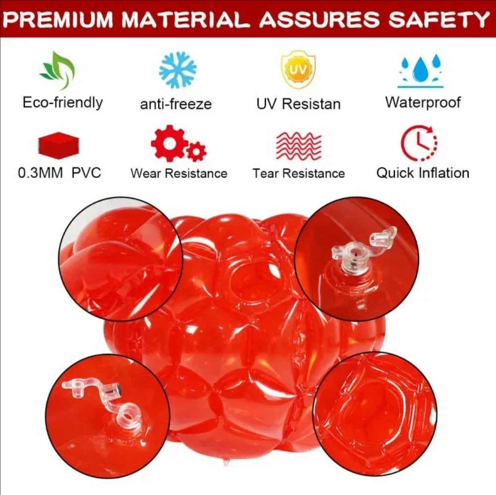 Inflatable Sumo Ball Wearable Human Hamster Ball Inflatable Body Bubble Ball for Adults Kids Outdoor Team Sports Bumper Fun