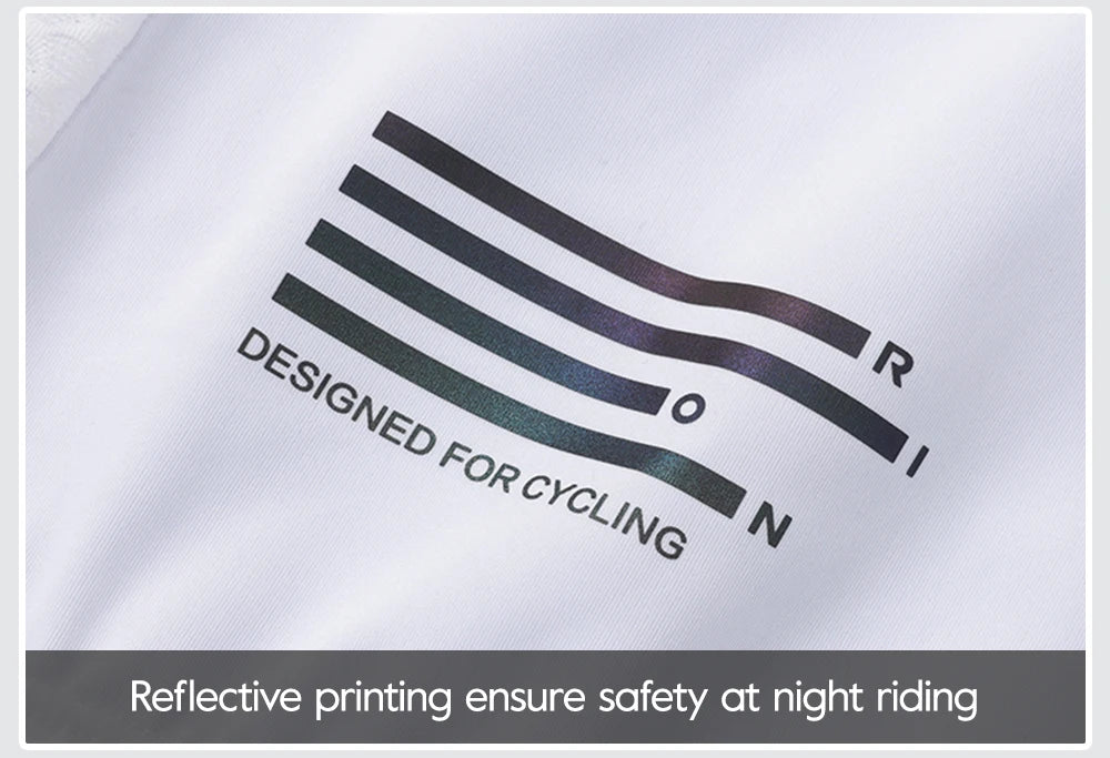 RION Cycling Jersey Men's Bicycle Shirts Half Zipper Long Sleeves Road Bike Clothing Sun Protection UPF 50+ Slim Fit 15℃- 24℃