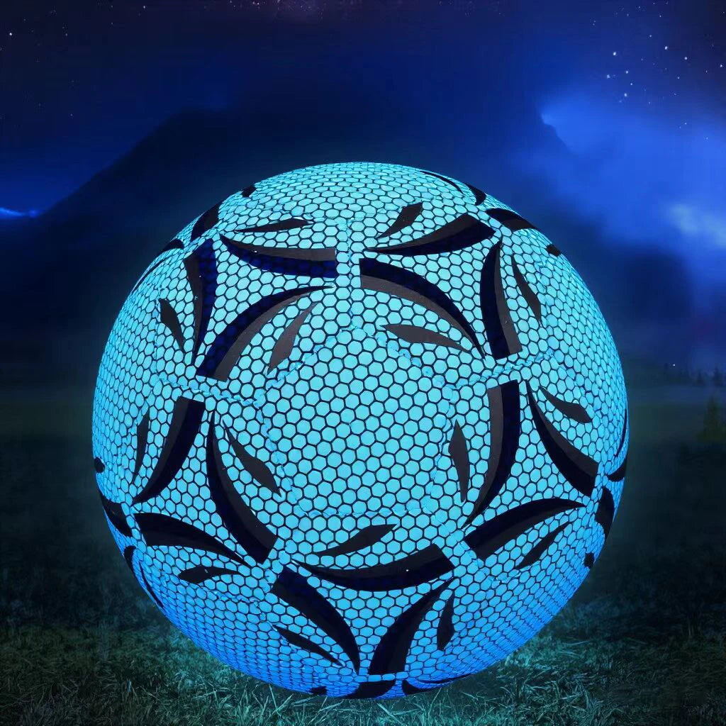 Size 5 Glowing Soccer Ball, Durable Football For Competition Training For Indoor And Outdoor