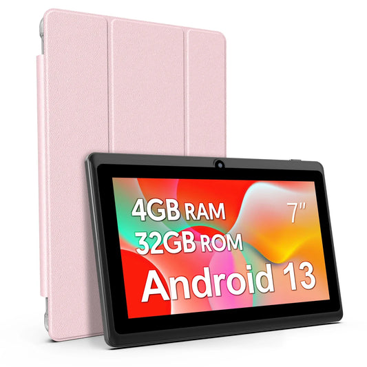 7 inç Android 13 Tablet - 4GB RAM, 32GB Depolama, 3500mAh Pil, HD IPS Ekran, Çift Kamera, WiFi, Bluetooth