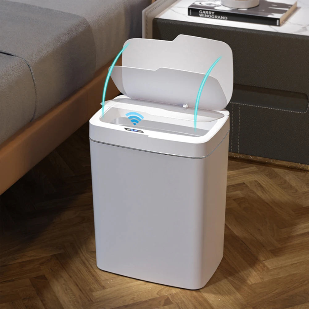 15/18L Smarter Sensor-Mülleimer - Wasserdicht, berührungslos, leise elektrisch - Küche, Bad, Schlafzimmer